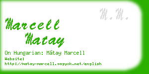 marcell matay business card